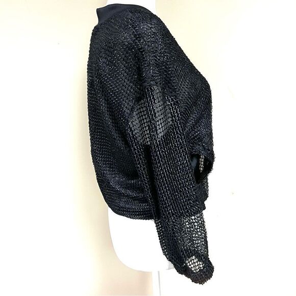 H & M mesh bomber jacket. Size 4 - Picture 4 of 7